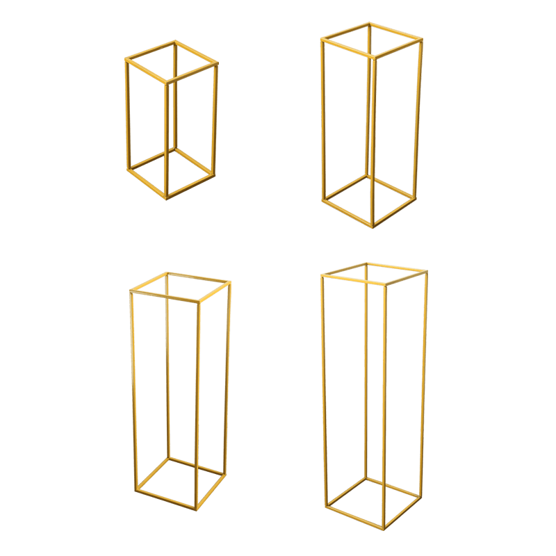 Geometric Road Guide Iron Flower Frame Wedding Props